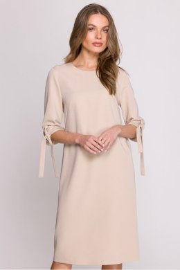 Sukienka Model S393 Beige - Stylove Stylove