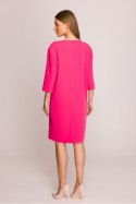 Sukienka Model S394 Pink - Stylove Stylove Sukienka Model S394 Pink - Stylove Stylove