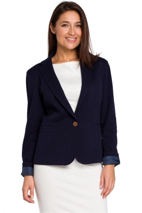 Żakiet Model S154 Navy - Stylove Stylove Żakiet Model S154 Navy - Stylove Stylove