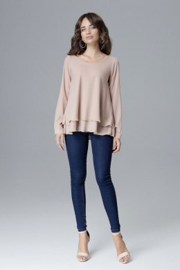 Bluzka Model L020 Beige - Lenitif Lenitif
