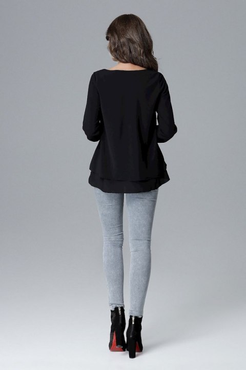 Bluzka Model L020 Black - Lenitif Lenitif Bluzka Model L020 Black - Lenitif Lenitif