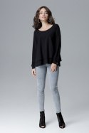 Bluzka Model L020 Black - Lenitif Lenitif Bluzka Model L020 Black - Lenitif Lenitif