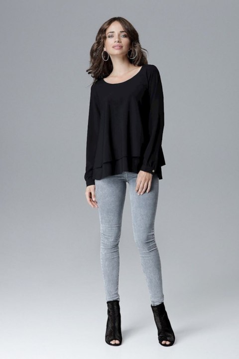 Bluzka Model L020 Black - Lenitif Lenitif Bluzka Model L020 Black - Lenitif Lenitif