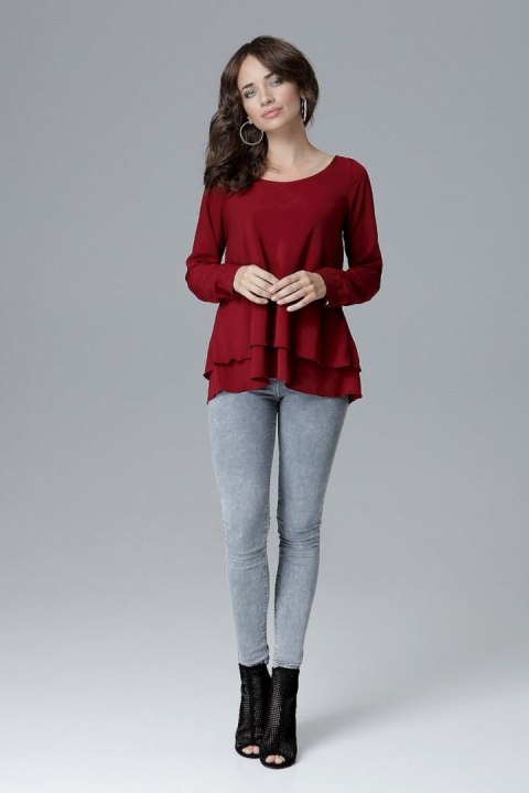 Bluzka Model L020 Bordo - Lenitif Lenitif Bluzka Model L020 Bordo - Lenitif Lenitif