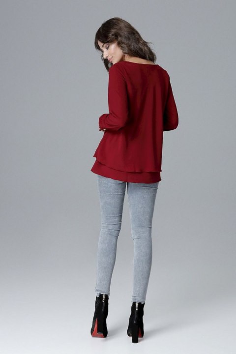 Bluzka Model L020 Bordo - Lenitif Lenitif Bluzka Model L020 Bordo - Lenitif Lenitif