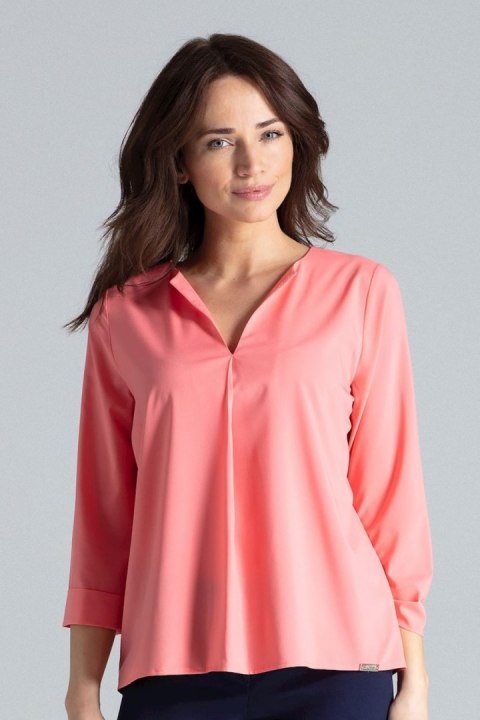 Bluzka Model L035 Coral - Lenitif Lenitif Bluzka Model L035 Coral - Lenitif Lenitif
