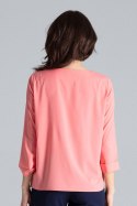 Bluzka Model L035 Coral - Lenitif Lenitif Bluzka Model L035 Coral - Lenitif Lenitif