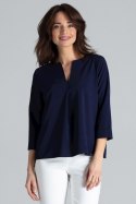 Bluzka Model L035 Navy - Lenitif Lenitif Bluzka Model L035 Navy - Lenitif Lenitif