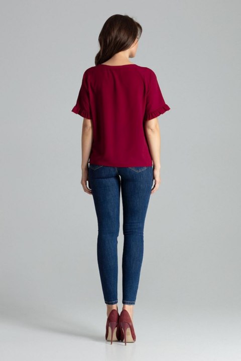 Bluzka Model L052 Bordo - Lenitif Lenitif Bluzka Model L052 Bordo - Lenitif Lenitif