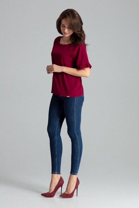 Bluzka Model L052 Bordo - Lenitif Lenitif Bluzka Model L052 Bordo - Lenitif Lenitif