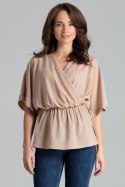 Bluzka Model L063 Beige - Lenitif Lenitif Bluzka Model L063 Beige - Lenitif Lenitif