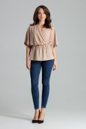 Bluzka Model L063 Beige - Lenitif Lenitif Bluzka Model L063 Beige - Lenitif Lenitif