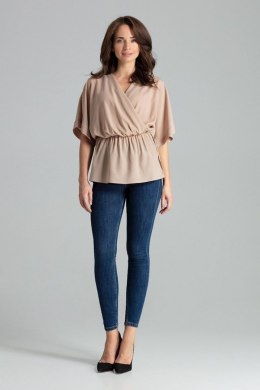 Bluzka Model L063 Beige - Lenitif Lenitif