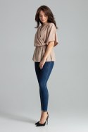 Bluzka Model L063 Beige - Lenitif Lenitif Bluzka Model L063 Beige - Lenitif Lenitif