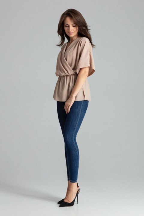 Bluzka Model L063 Beige - Lenitif Lenitif Bluzka Model L063 Beige - Lenitif Lenitif