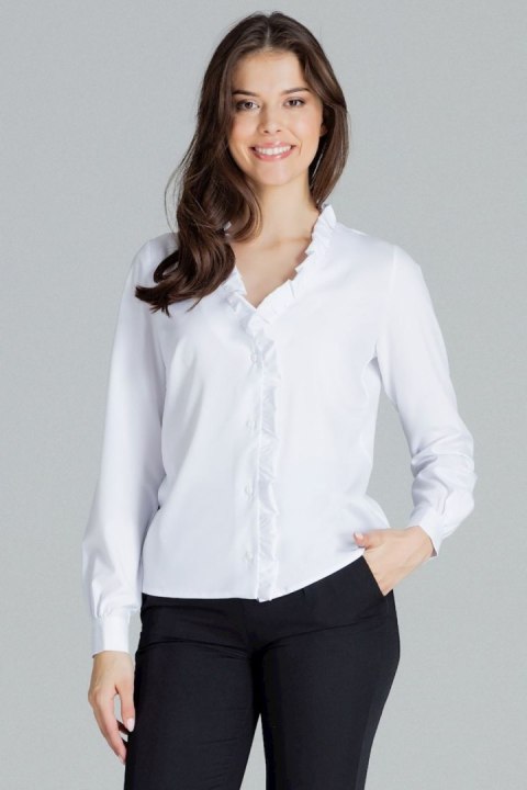 Bluzka ModelL077 White - Lenitif Lenitif Bluzka ModelL077 White - Lenitif Lenitif