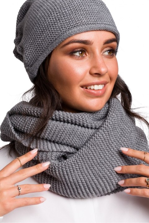 Komin Model BK042 Grey - BE Knit BE Knit Komin Model BK042 Grey - BE Knit BE Knit
