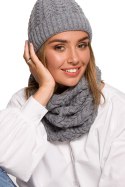 Komin Model BK082 Grey - BE Knit BE Knit Komin Model BK082 Grey - BE Knit BE Knit