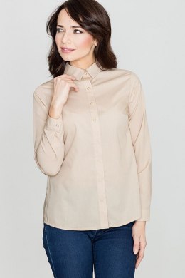 Koszula Damska Model K384 Beige - Lenitif Lenitif