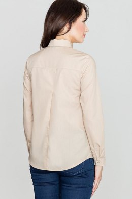 Koszula Damska Model K384 Beige - Lenitif Lenitif