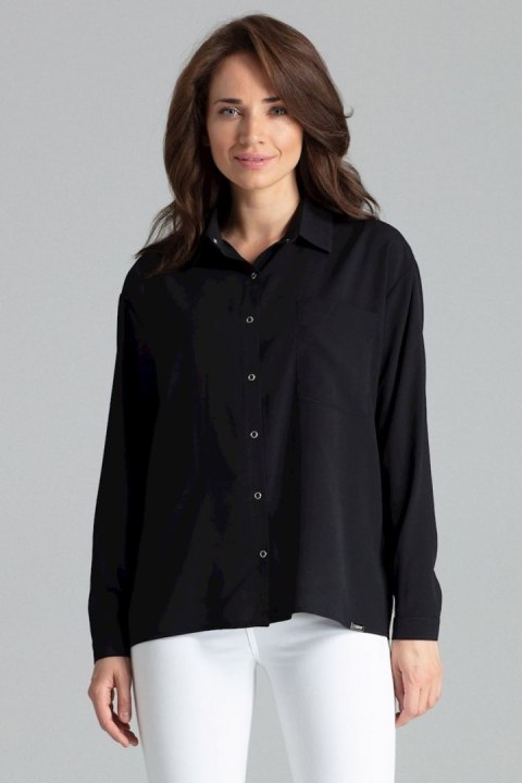 Koszula Damska Model L059 Black - Lenitif Lenitif Koszula Damska Model L059 Black - Lenitif Lenitif