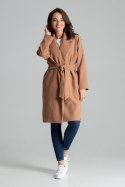 Płaszcz Damski Model L054 Beige - Lenitif Lenitif Płaszcz Damski Model L054 Beige - Lenitif Lenitif
