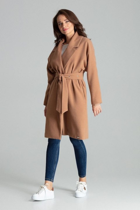 Płaszcz Damski Model L054 Beige - Lenitif Lenitif Płaszcz Damski Model L054 Beige - Lenitif Lenitif