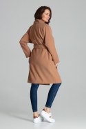 Płaszcz Damski Model L054 Beige - Lenitif Lenitif Płaszcz Damski Model L054 Beige - Lenitif Lenitif