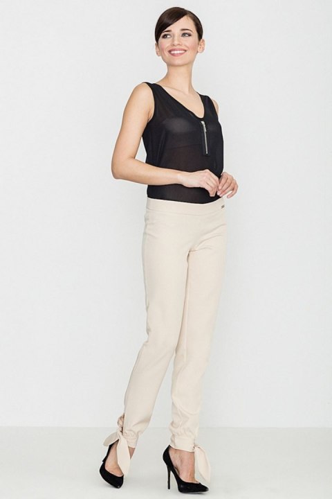 Spodnie Damskie Model K393 Beige - Lenitif Lenitif Spodnie Damskie Model K393 Beige - Lenitif Lenitif