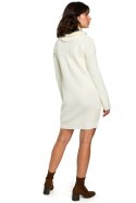 Sukienka Model BK010 Ecru - BE Knit BE Knit Sukienka Model BK010 Ecru - BE Knit BE Knit