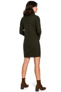 Sukienka Model BK010 Khaki - BE Knit BE Knit Sukienka Model BK010 Khaki - BE Knit BE Knit