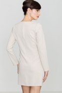 Sukienka Model K373 Beige - Lenitif Lenitif Sukienka Model K373 Beige - Lenitif Lenitif