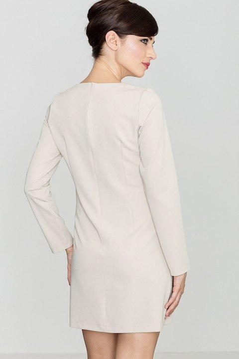 Sukienka Model K373 Beige - Lenitif Lenitif Sukienka Model K373 Beige - Lenitif Lenitif