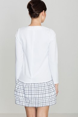 Sukienka Model K423 Wzór 47 White - Lenitif Lenitif
