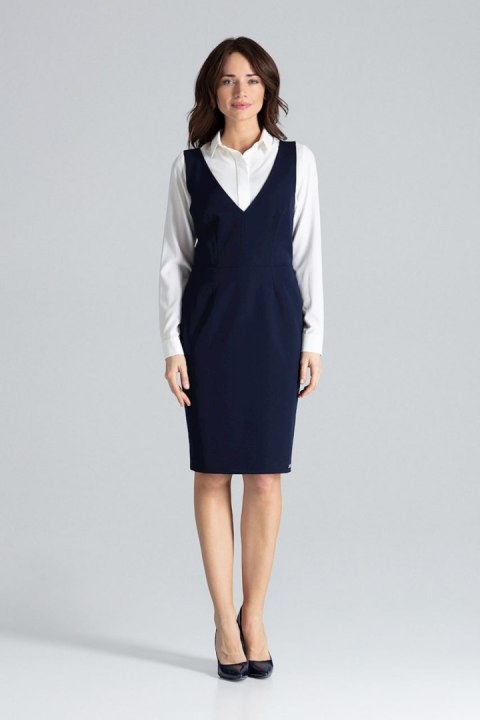 Sukienka Model L039 Navy - Lenitif Lenitif Sukienka Model L039 Navy - Lenitif Lenitif