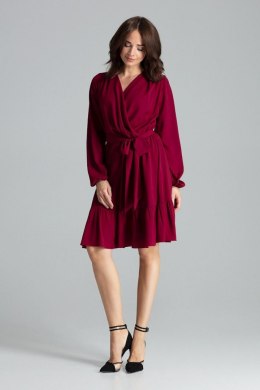 Sukienka Model L053 Bordo - Lenitif Lenitif