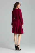 Sukienka Model L053 Bordo - Lenitif Lenitif Sukienka Model L053 Bordo - Lenitif Lenitif