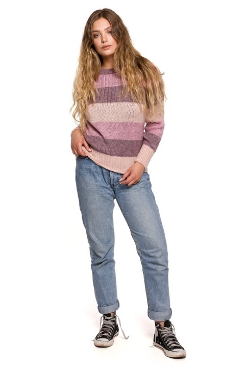 Sweter Damski Model BK071 Model 3 - BE Knit BE Knit Sweter Damski Model BK071 Model 3 - BE Knit BE Knit