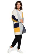 Sweter Kardigan Model BK011 Model 2 Navy - BE Knit BE Knit Sweter Kardigan Model BK011 Model 2 Navy - BE Knit BE Knit
