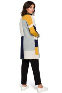 Sweter Kardigan Model BK011 Model 2 Navy - BE Knit BE Knit Sweter Kardigan Model BK011 Model 2 Navy - BE Knit BE Knit