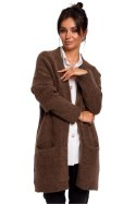 Sweter Kardigan Model BK034 Carmel - BE Knit BE Knit Sweter Kardigan Model BK034 Carmel - BE Knit BE Knit