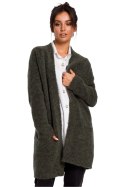 Sweter Kardigan Model BK034 Green - BE Knit BE Knit Sweter Kardigan Model BK034 Green - BE Knit BE Knit