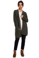 Sweter Kardigan Model BK034 Green - BE Knit BE Knit Sweter Kardigan Model BK034 Green - BE Knit BE Knit