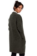 Sweter Kardigan Model BK034 Green - BE Knit BE Knit Sweter Kardigan Model BK034 Green - BE Knit BE Knit
