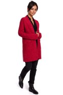 Sweter Kardigan Model BK034 Malina - BE Knit BE Knit Sweter Kardigan Model BK034 Malina - BE Knit BE Knit