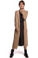 Sweter Kardigan Model BK053 Camel - BE Knit BE Knit Sweter Kardigan Model BK053 Camel - BE Knit BE Knit