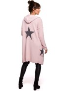 Sweter Kardigan Model BK063 Powder Pink - BE Knit BE Knit Sweter Kardigan Model BK063 Powder Pink - BE Knit BE Knit
