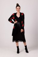 Sweter Kardigan Model BK102 Black - BE Knit BE Knit Sweter Kardigan Model BK102 Black - BE Knit BE Knit