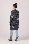 Sweter Kardigan Model BK102 Grafit - BE Knit BE Knit Sweter Kardigan Model BK102 Grafit - BE Knit BE Knit