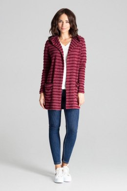 Sweter Kardigan Model L070 Bordo - Lenitif Lenitif